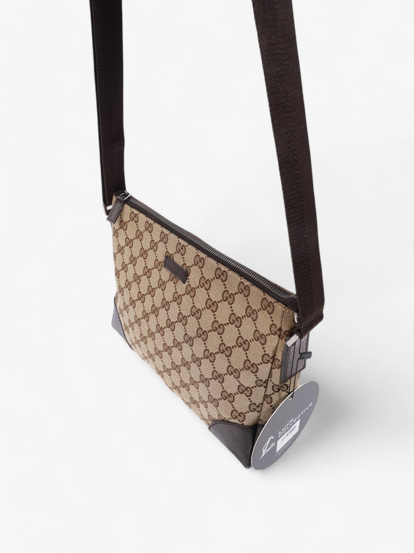 Gucci GG Canvas Messenger Brown Canvas