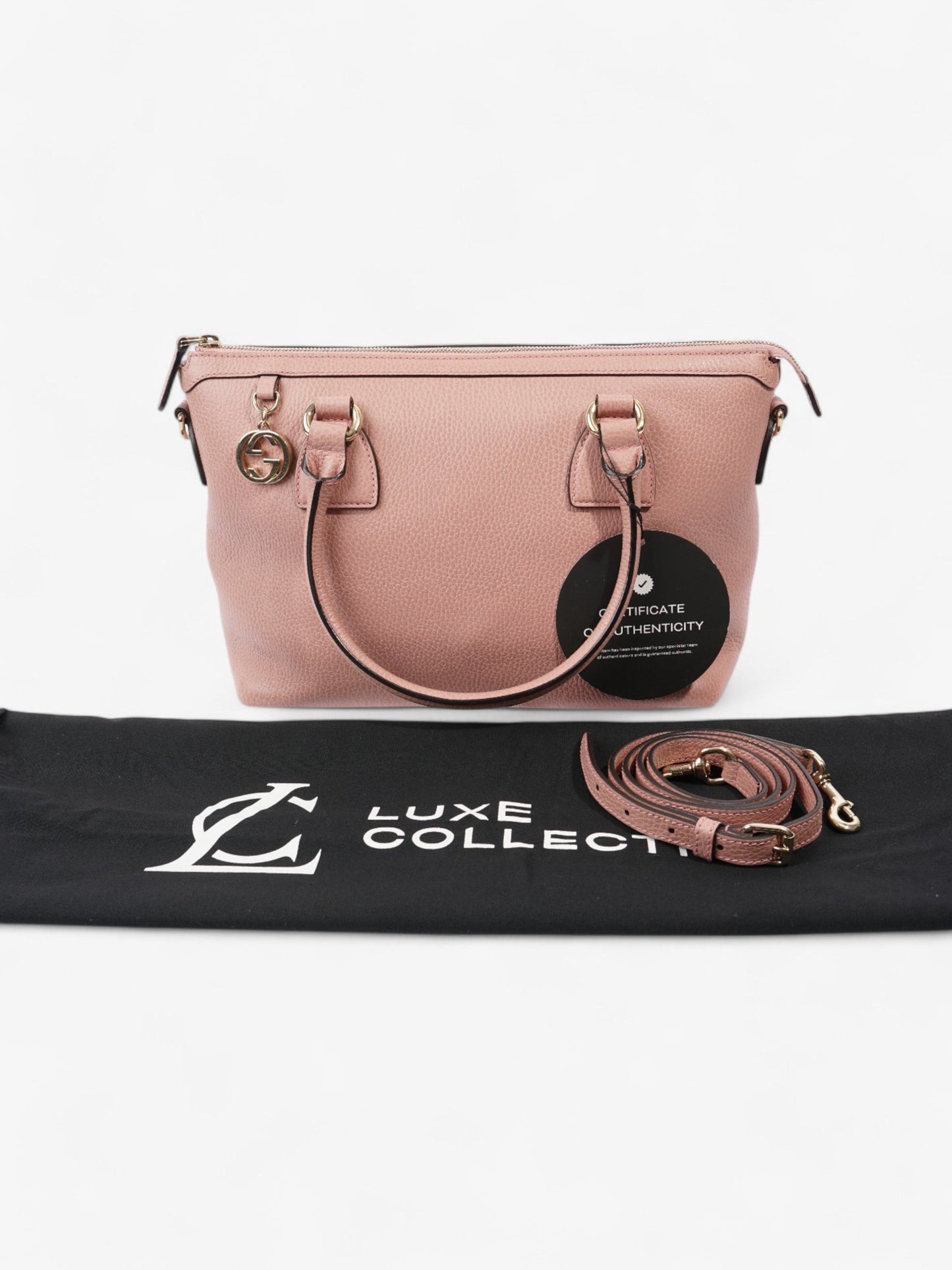 Gucci Dollar Interlocking Pink Leather