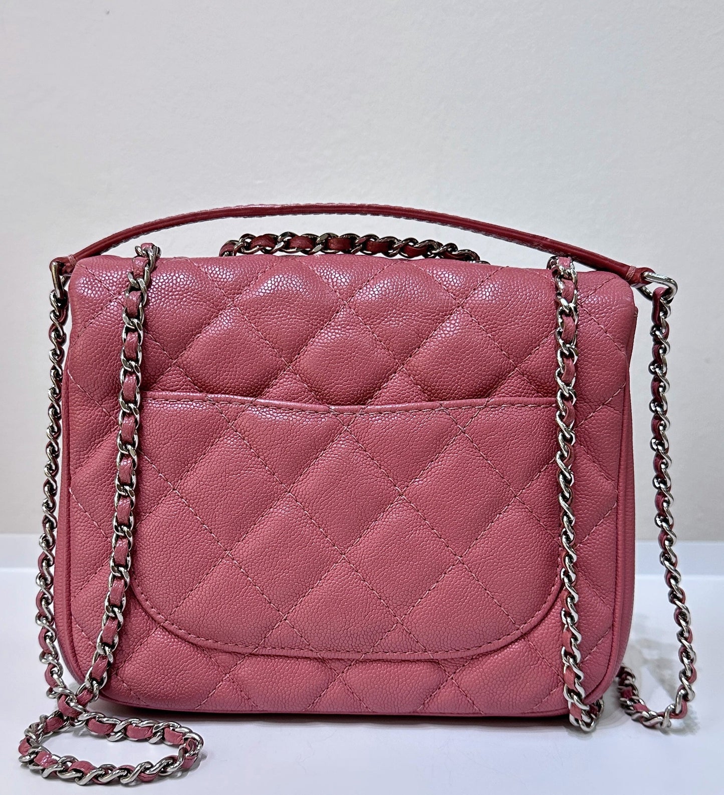 Chanel Flap Small Quilted Pink Shoulder Bag