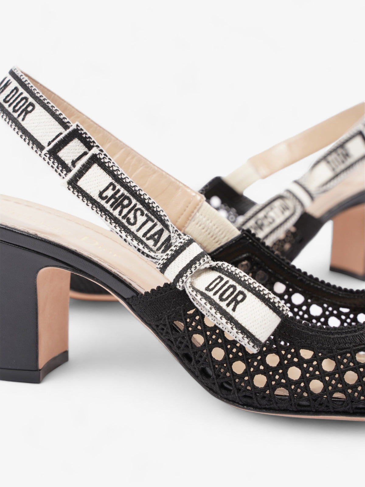 Christian Dior D-Moi Slingback 55mm Black Lace EU 41 UK 8