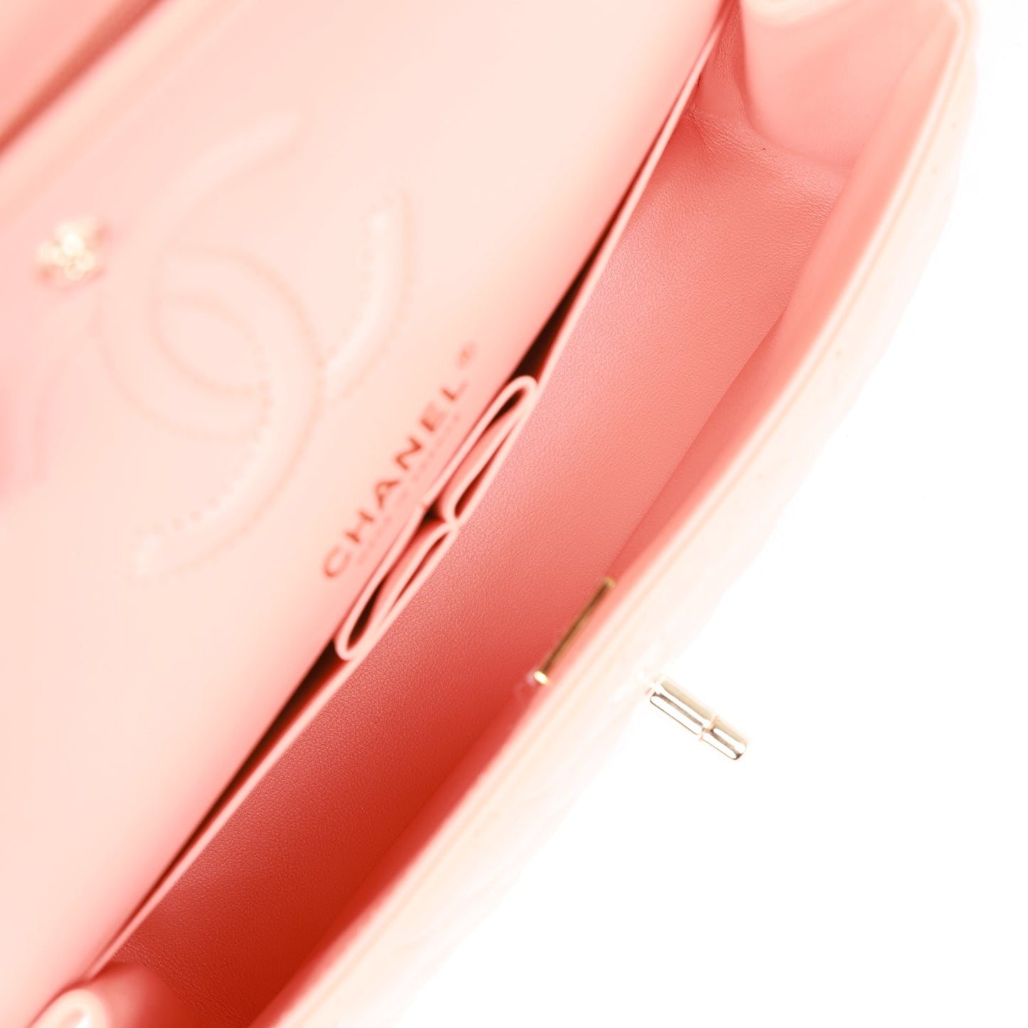 Chanel Small Classic Double Flap Pink Lambskin Light Gold Hardware