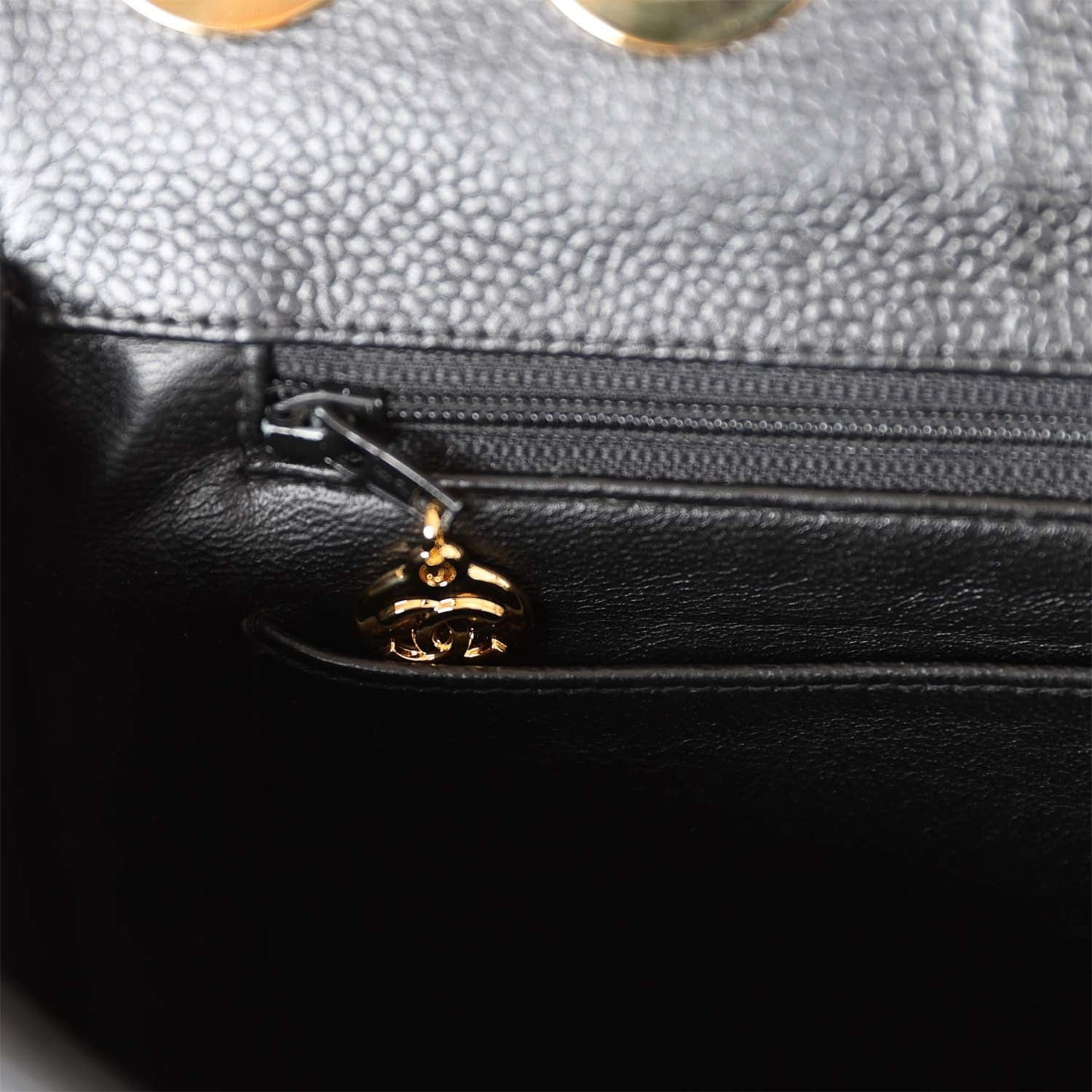 Vintage Chanel Jumbo Classic Single Flap Bag Black Caviar Gold Hardware