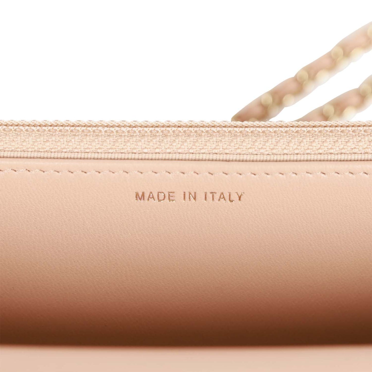 Chanel Trendy CC Wallet on Chain WOC Beige Lambskin Gold Hardware