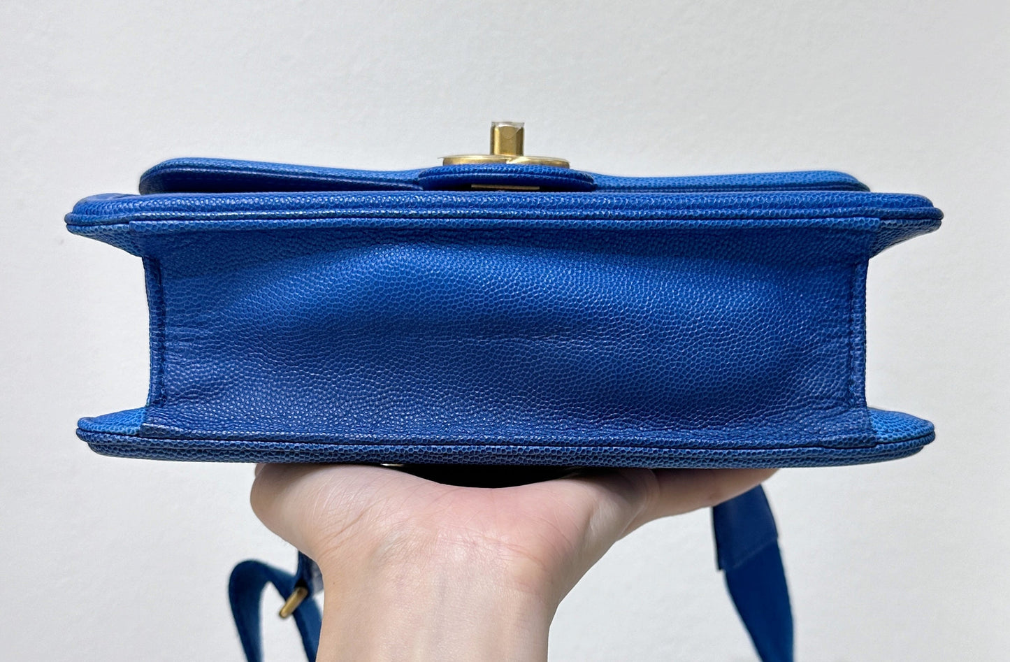 Chanel Sunset Small Quilted Blue Shoulder Bag