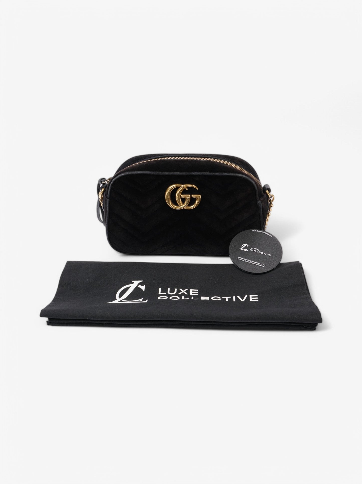 Gucci GG Marmont Black Velvet Small