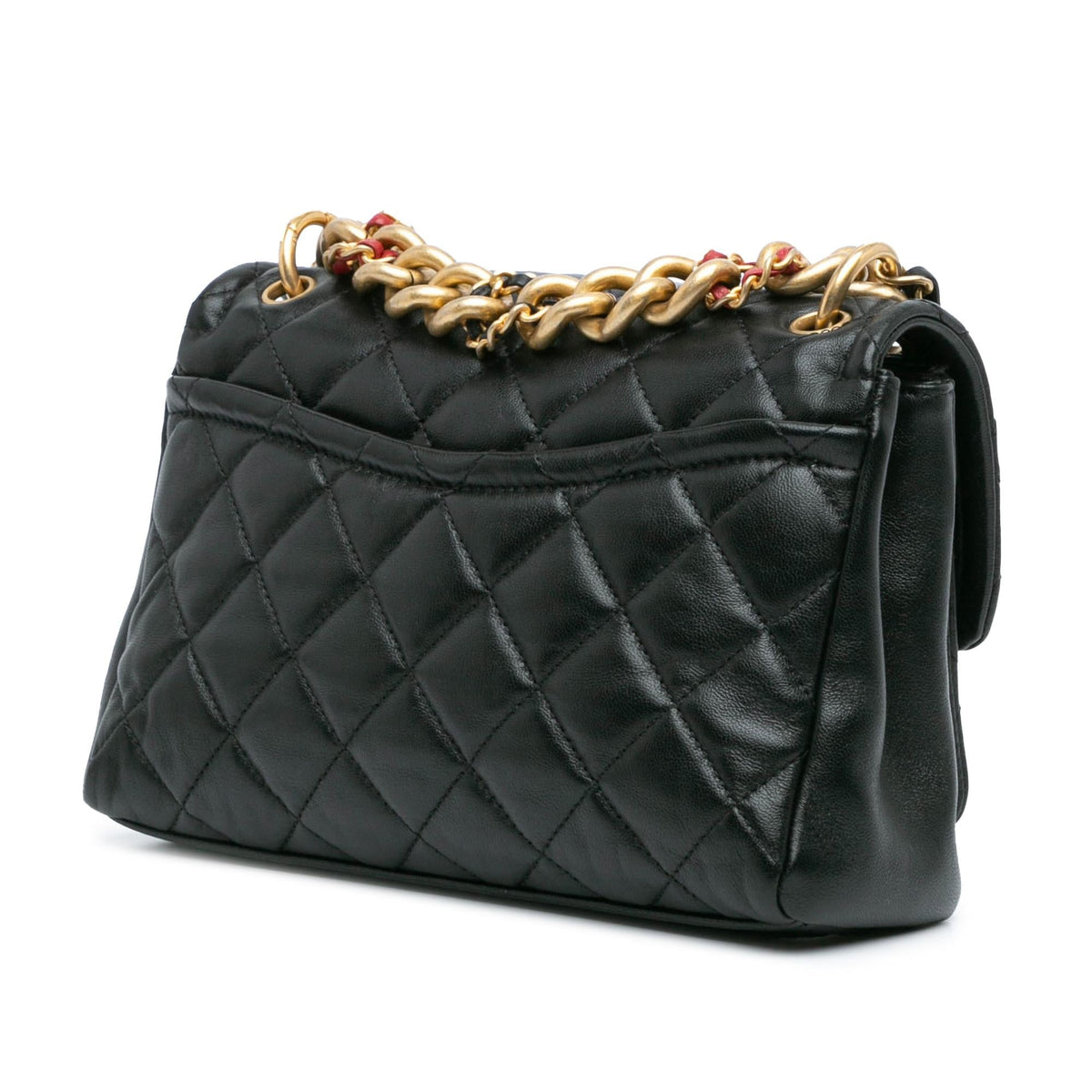 Chanel CC Quilted Lambskin Chain Link Flap