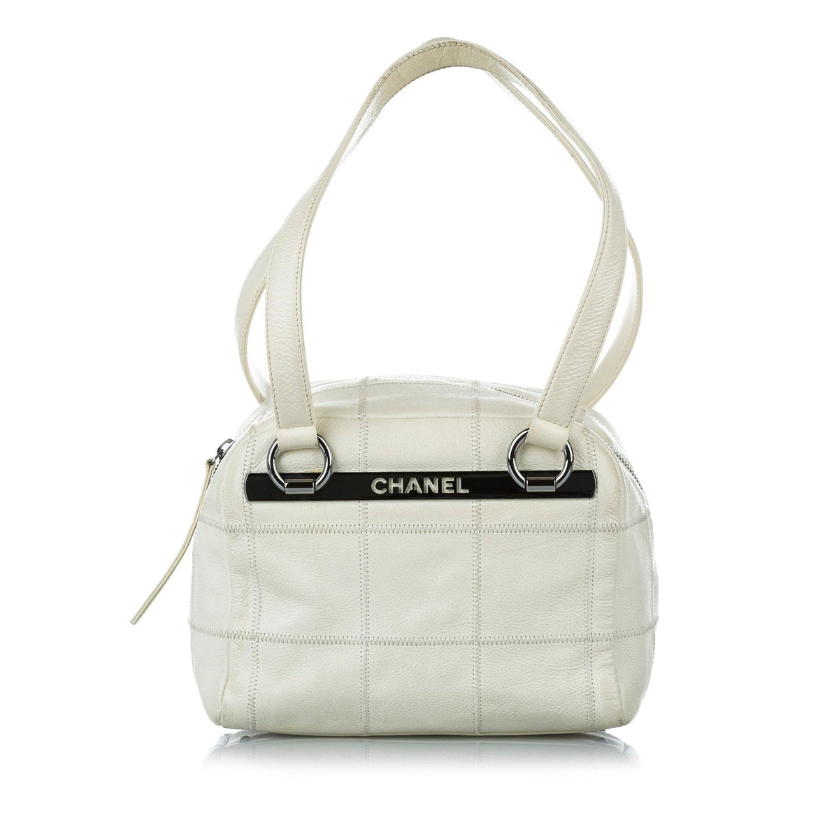 Chanel Choco Bar Caviar Leather Shoulder Bag (SHG-19777)