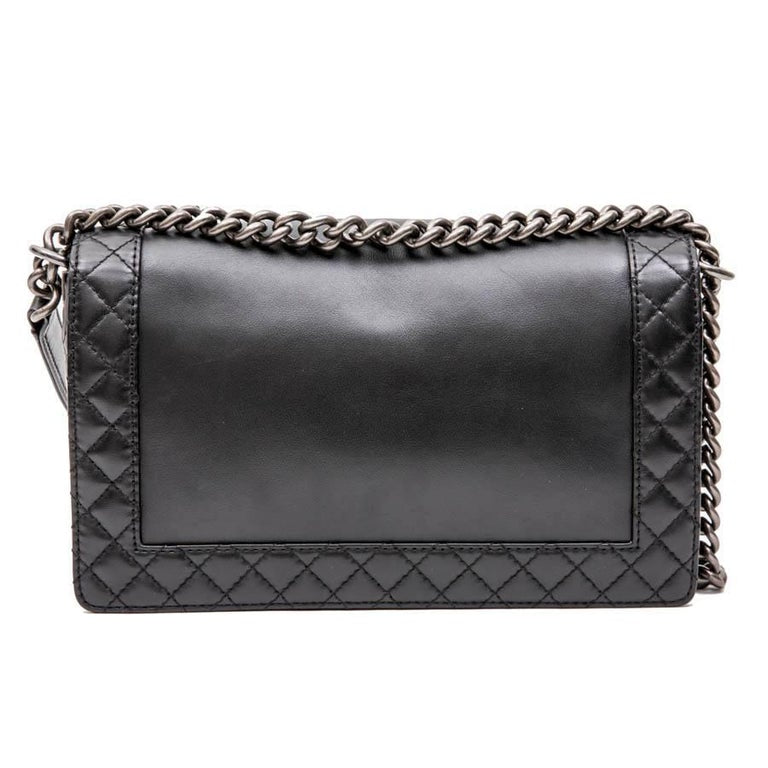 Chanel Flap Medium Lambskin Black Shoulder Bag 3