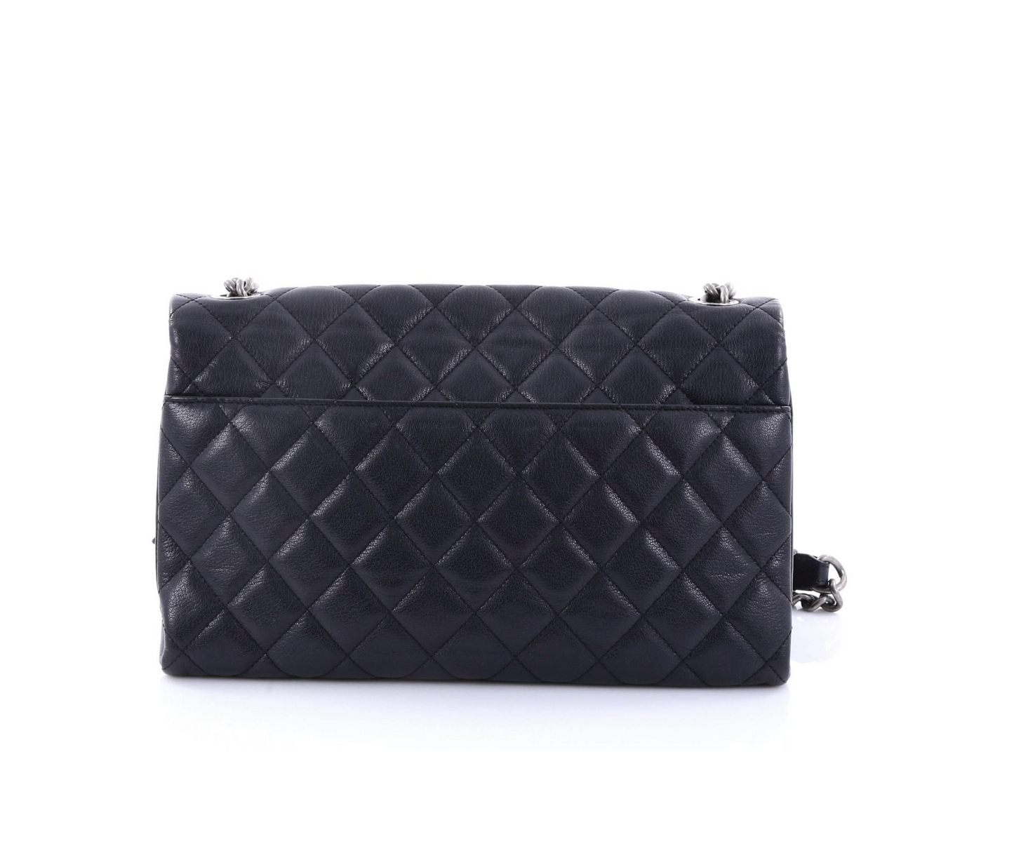 Chanel Flap Medium Leather Black Shoulder Bag 5