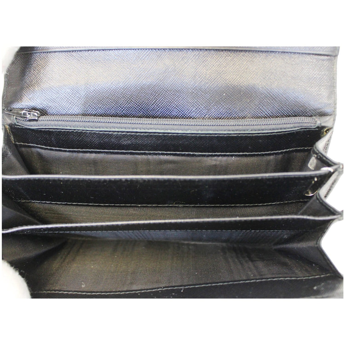PRADA Nylon Bifold Long Wallet Black