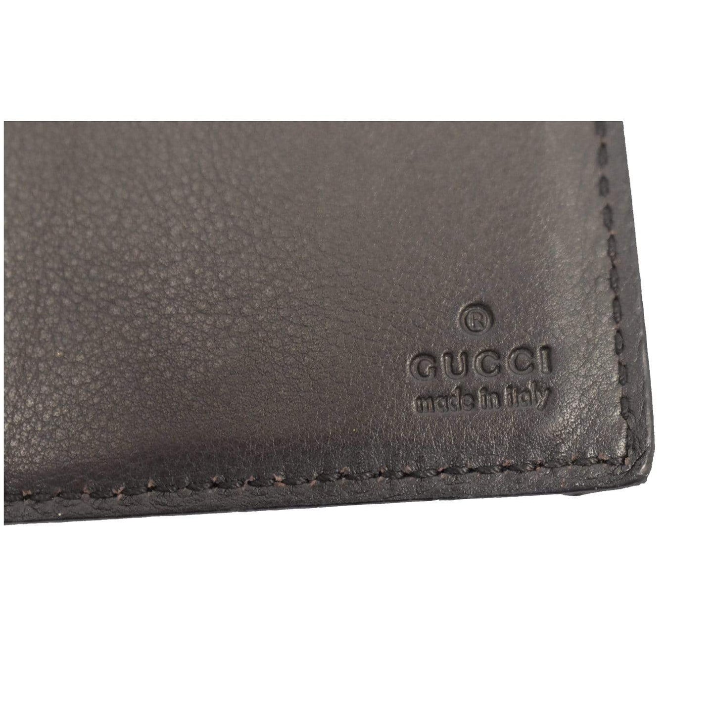GUCCI Guccissima Continental Flap Wallet Black 233154