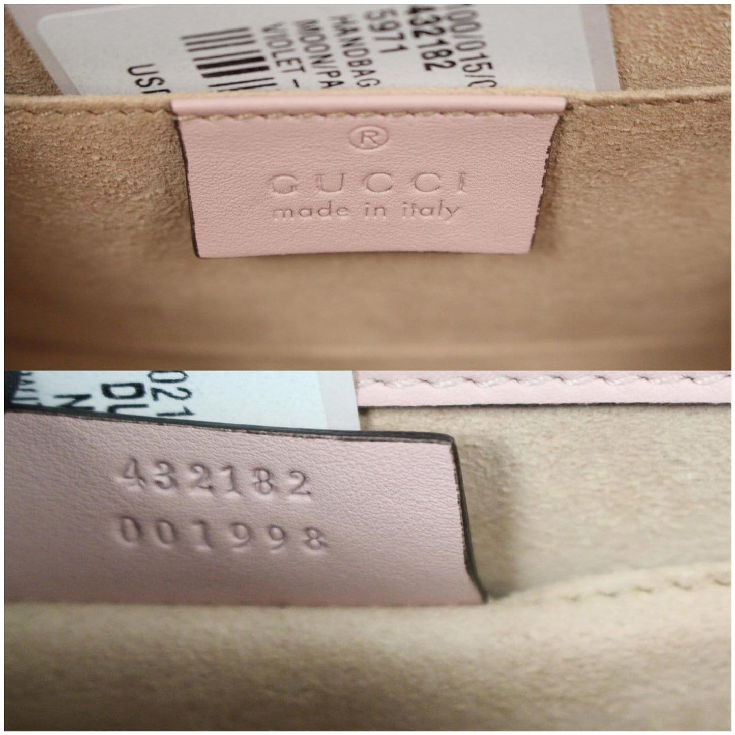 GUCCI Padlock Star Small Embroidered Shoulder Bag Pink 432182 - 25% OFF