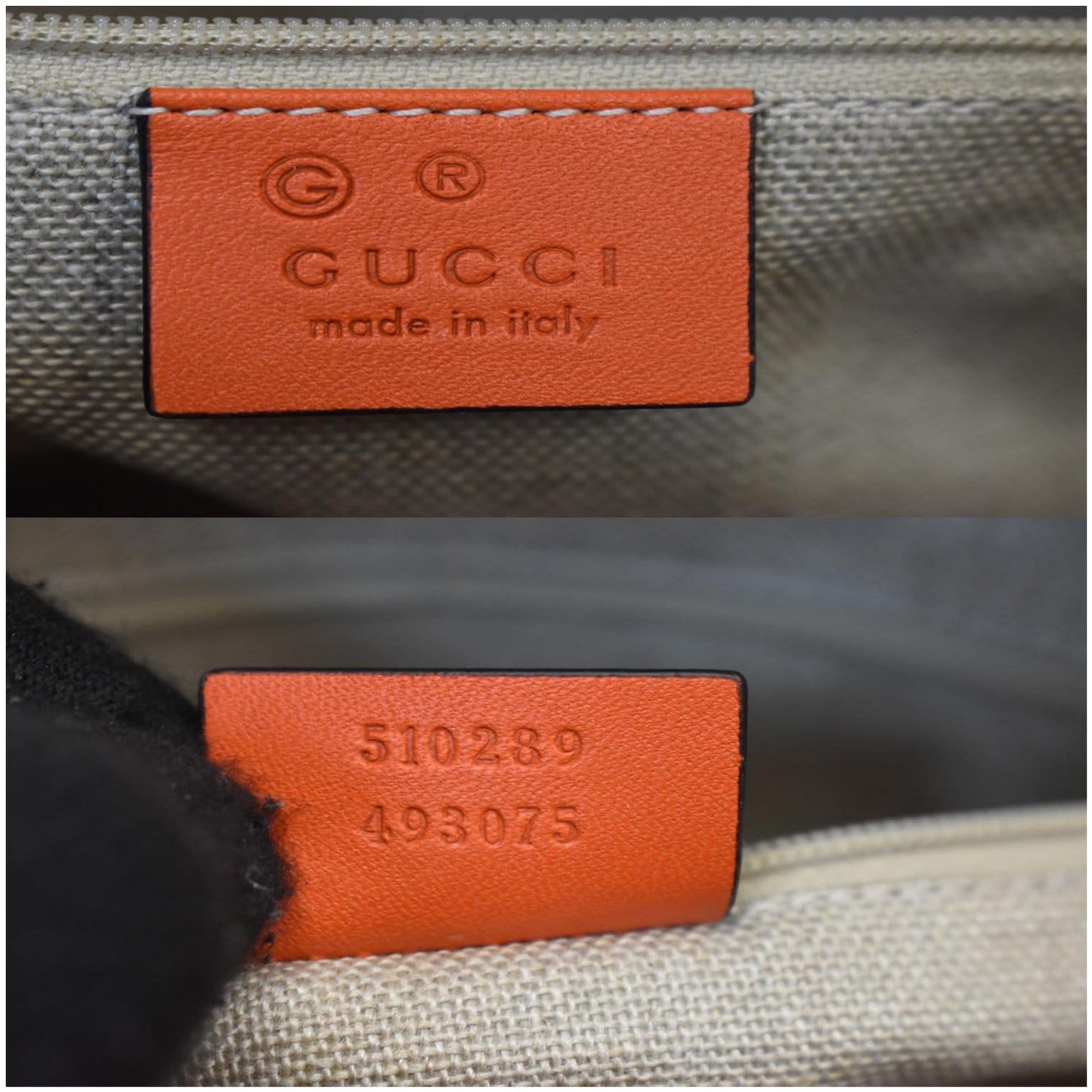 GUCCI Microguccissima Small Leather Crossbody Bag Orange 510289