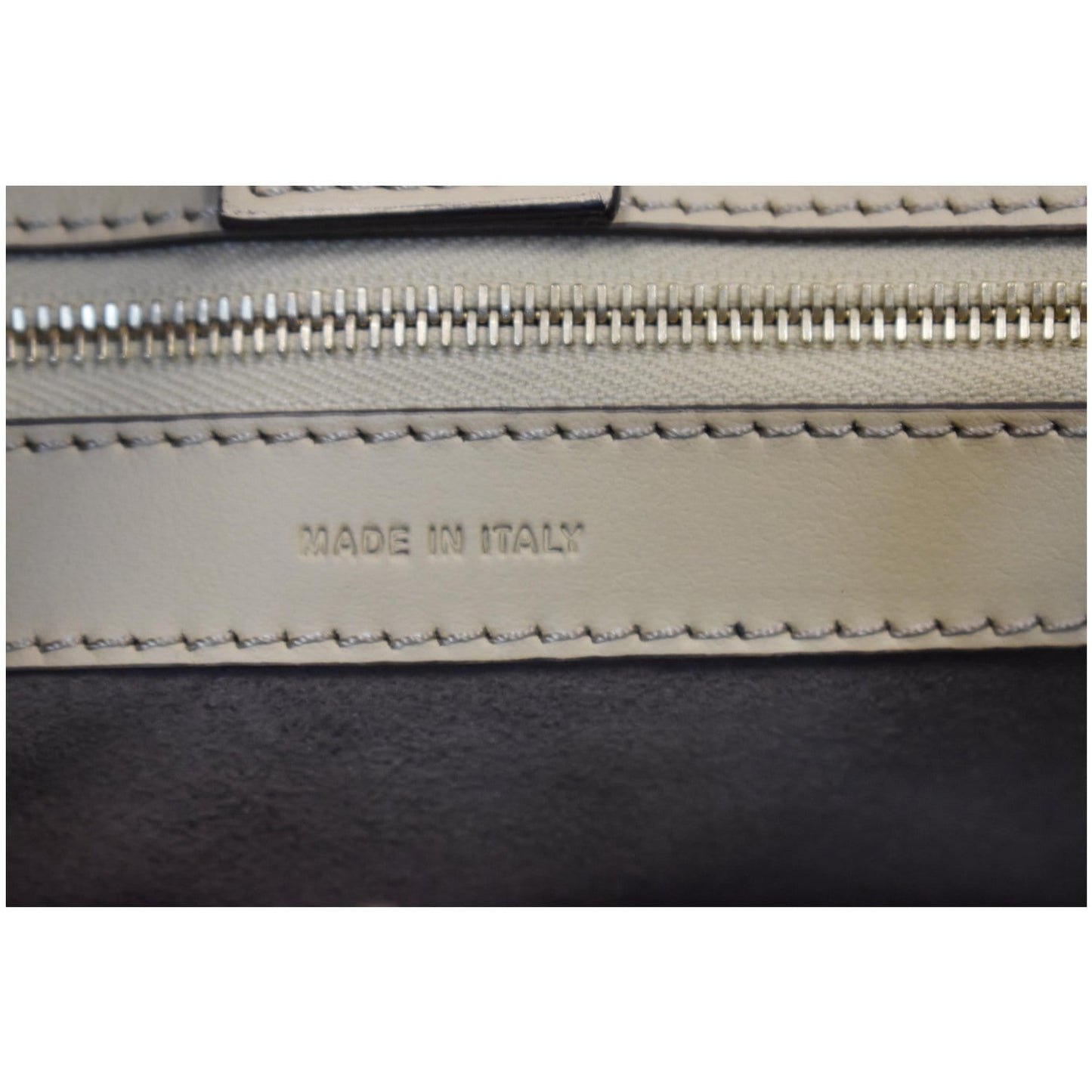 FENDI Runaway Medium Leather Tote Bag Beige