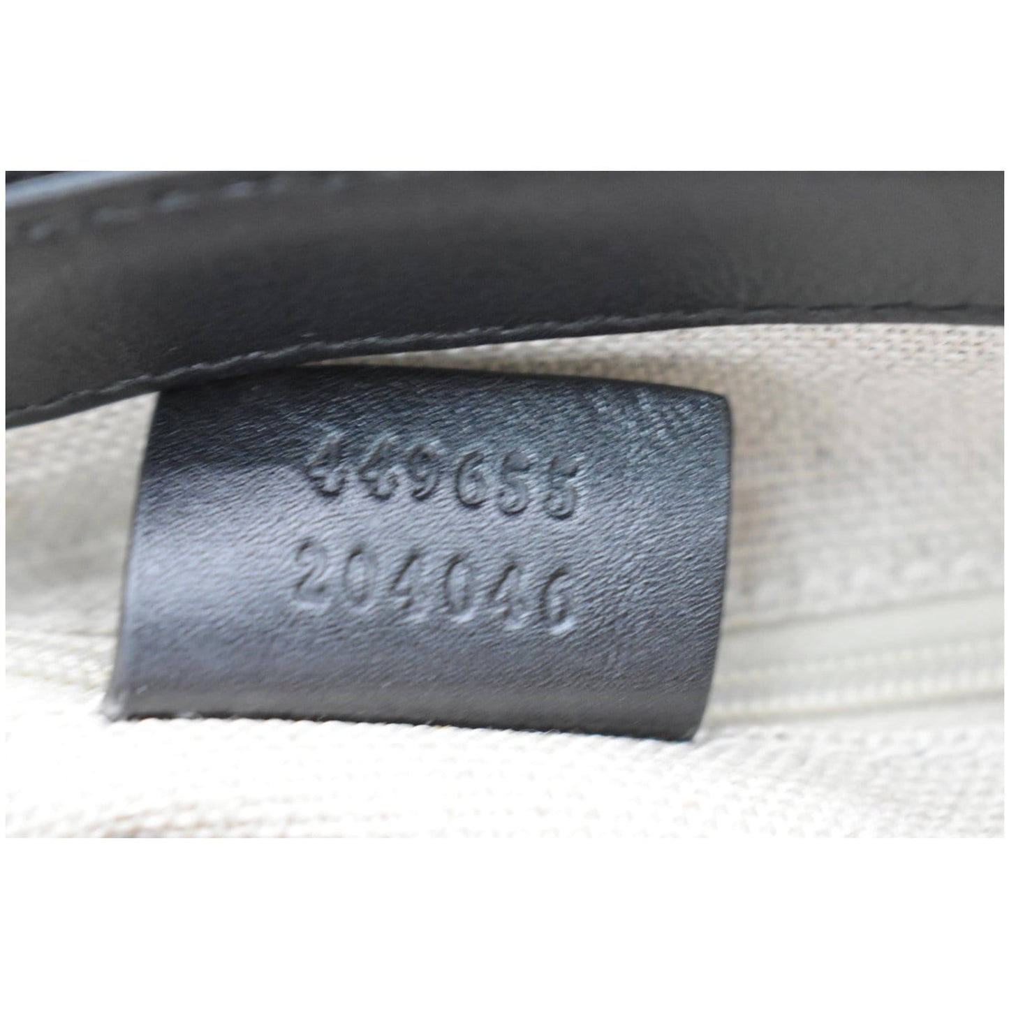 GUCCI Micro Guccissima Leather 2Way Shoulder Bag Black 449655