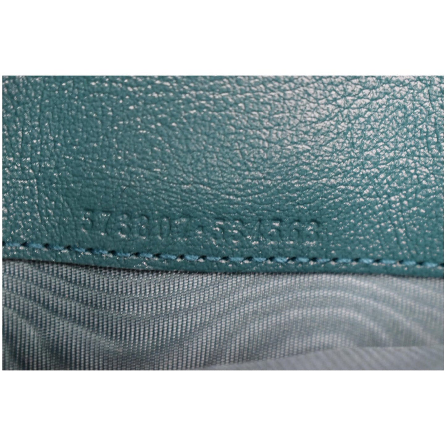 GUCCI GG Marmont Mini Matelasse Leather Chain Crossbody Bag Blue 573807