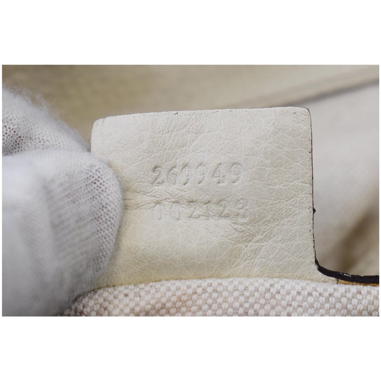 GUCCI Medium Bella GG Canvas Hobo Bag Beige 269949