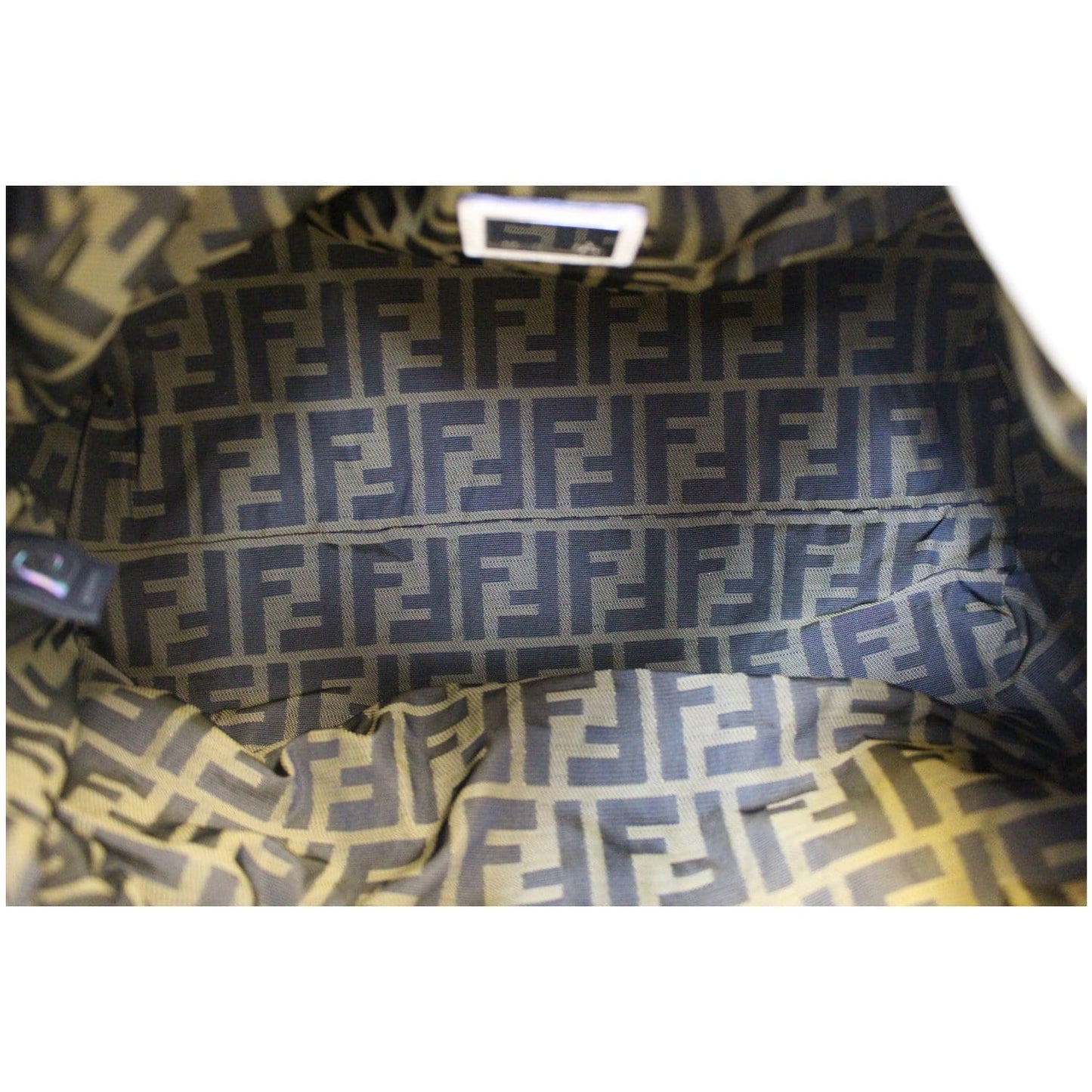 FENDI Spy White Leather Satchel Bag