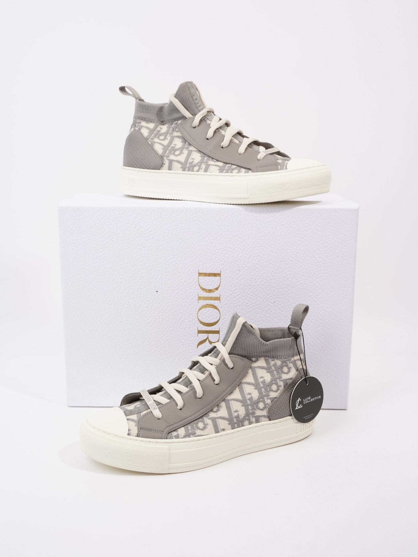 Christian Dior Walk 'n' Dior Deep Grey Technical Fabric EU 37.5 UK 4.5
