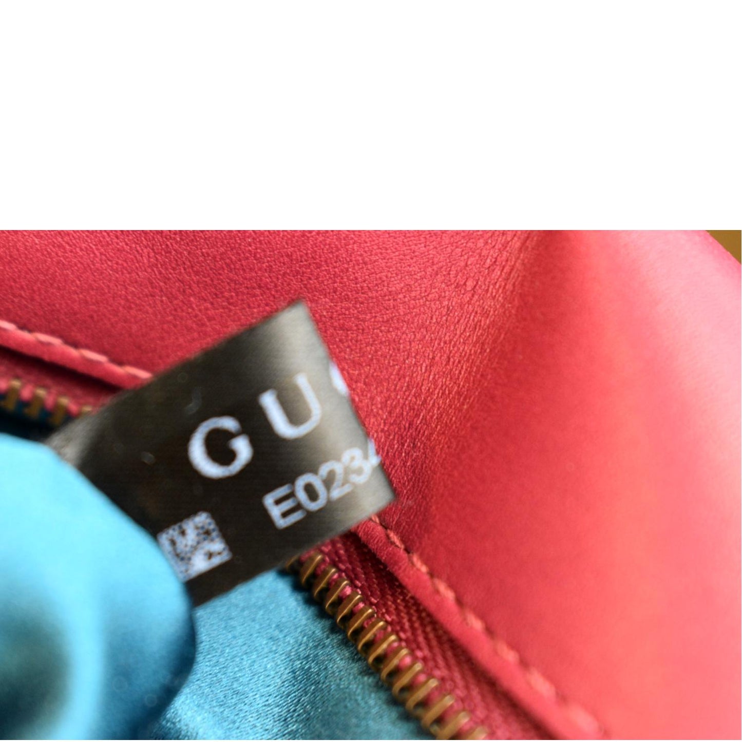 GUCCI Blind For Love Marmont Embroidered Velvet Shoulder Bag Red 443496