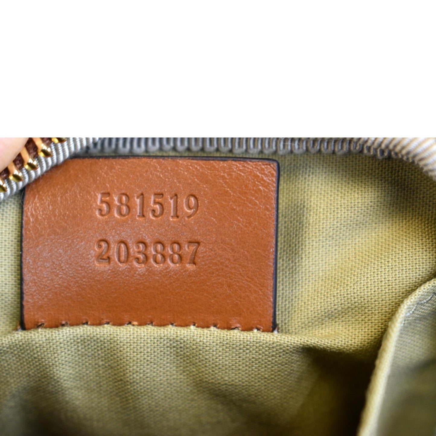 GUCCI Phone Case Vintage Canvas Belt Bag Dark Brown 581519