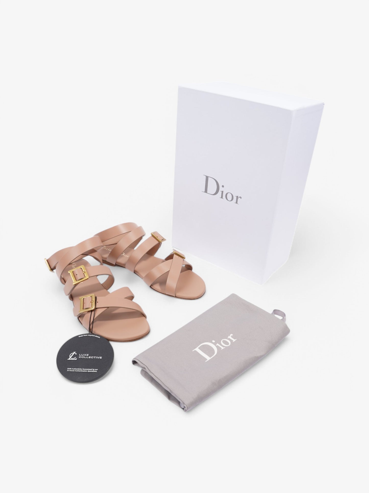 Christian Dior Double-D Rose Leather EU 38 UK 5