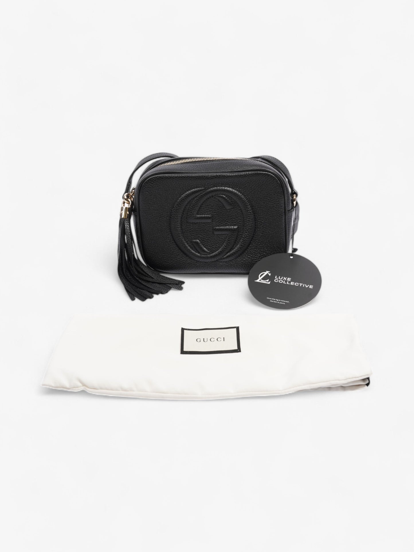 Gucci Soho Disco Bag Black Calfskin Leather Small