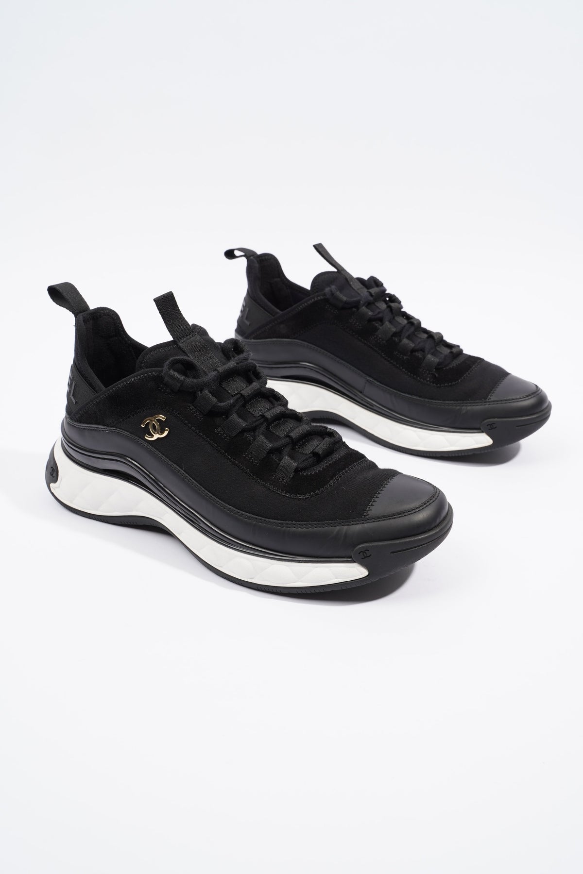 Chanel CC Logo Black White EU 40 UK 7