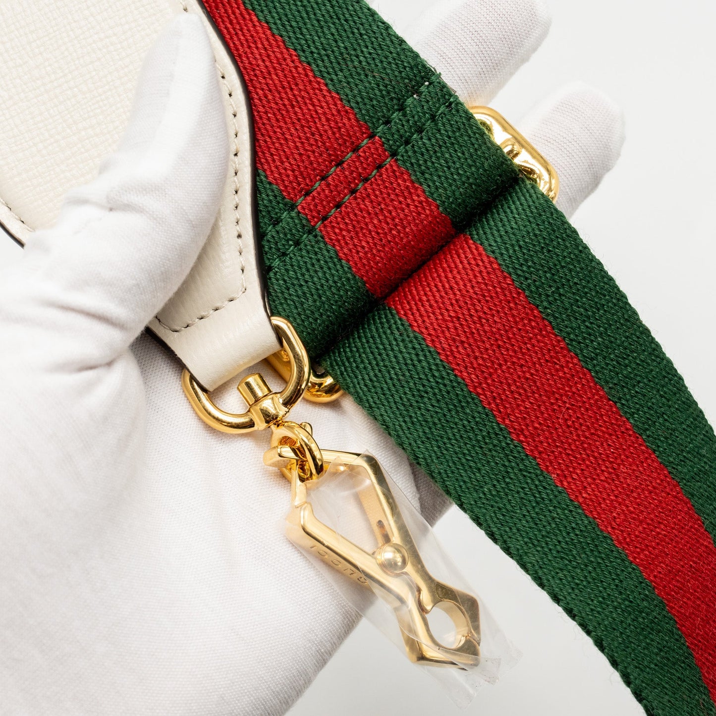 Gucci Mini Horsebit 1955 Bag GG Supreme Canvas/Leather White/Multicolour