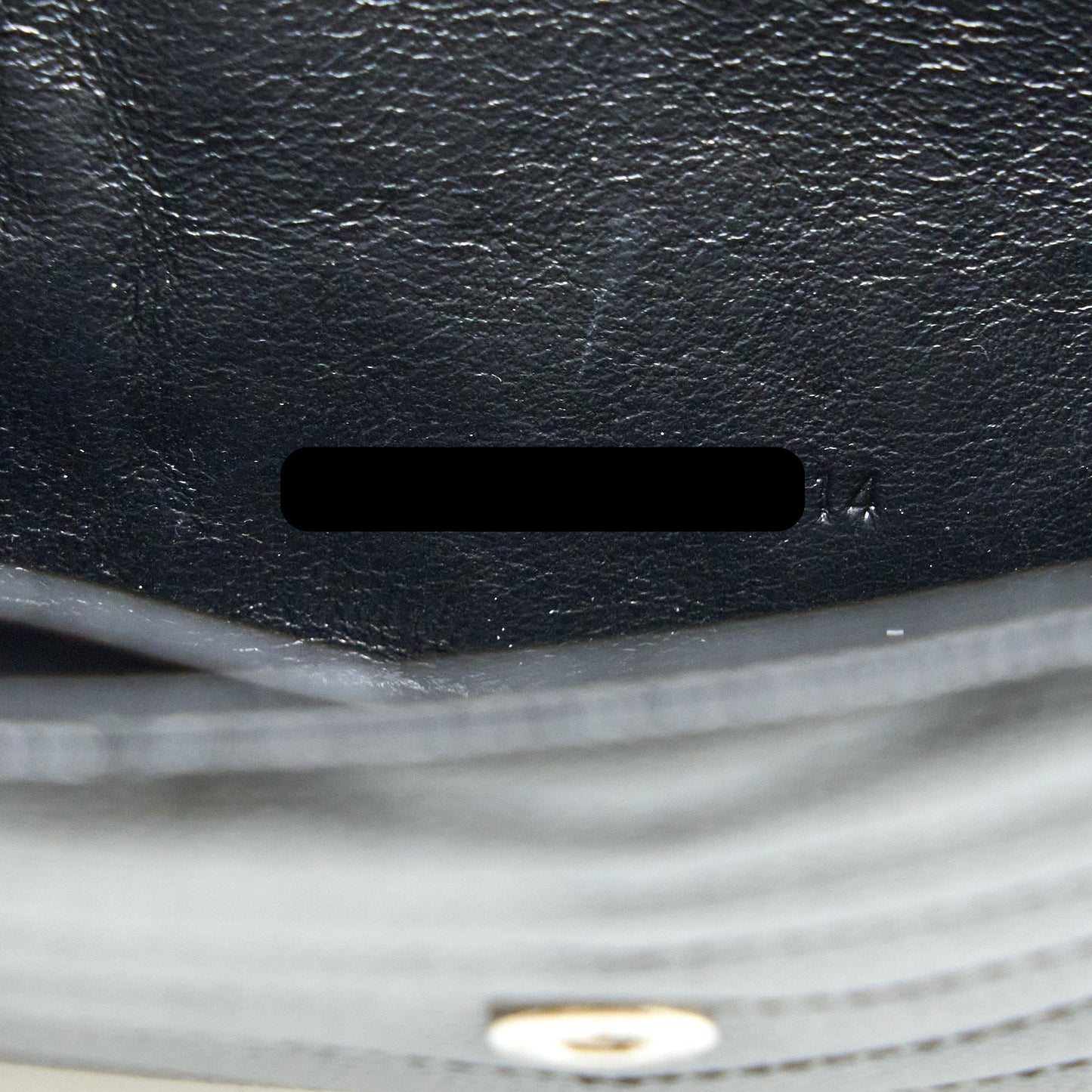 Saint Laurent Envelop Chain Wallet Grained Calfskin Black SHW