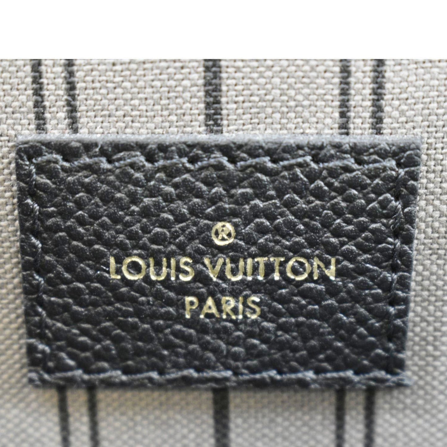 LOUIS VUITTON Metis Pochette Empreinte Leather Crossbody Bag Black