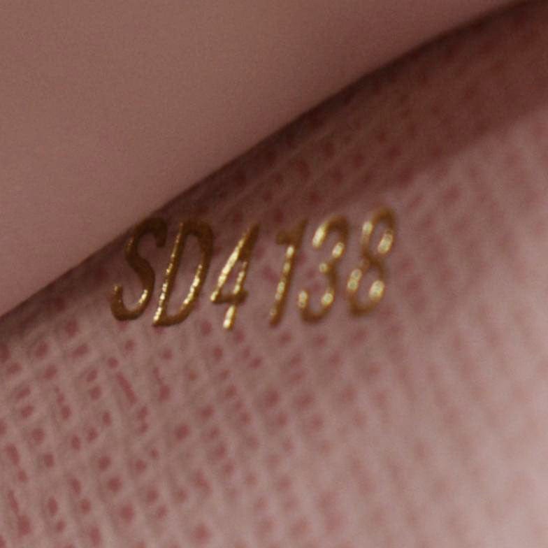 LOUIS VUITTON Victorine Monogram Canvas Wallet Rose Ballerine