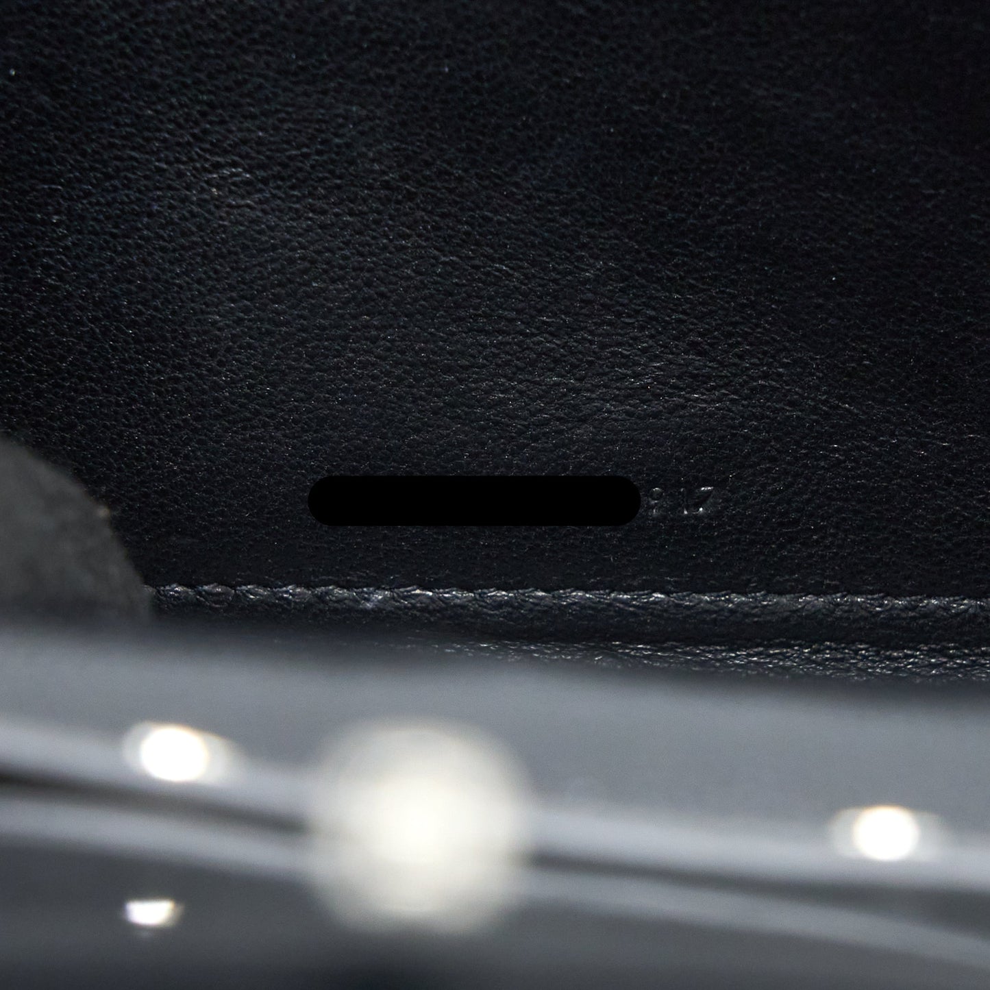 Saint Laurent/YSL Envelop Chain Wallet Grained CalfSkin Black SHW