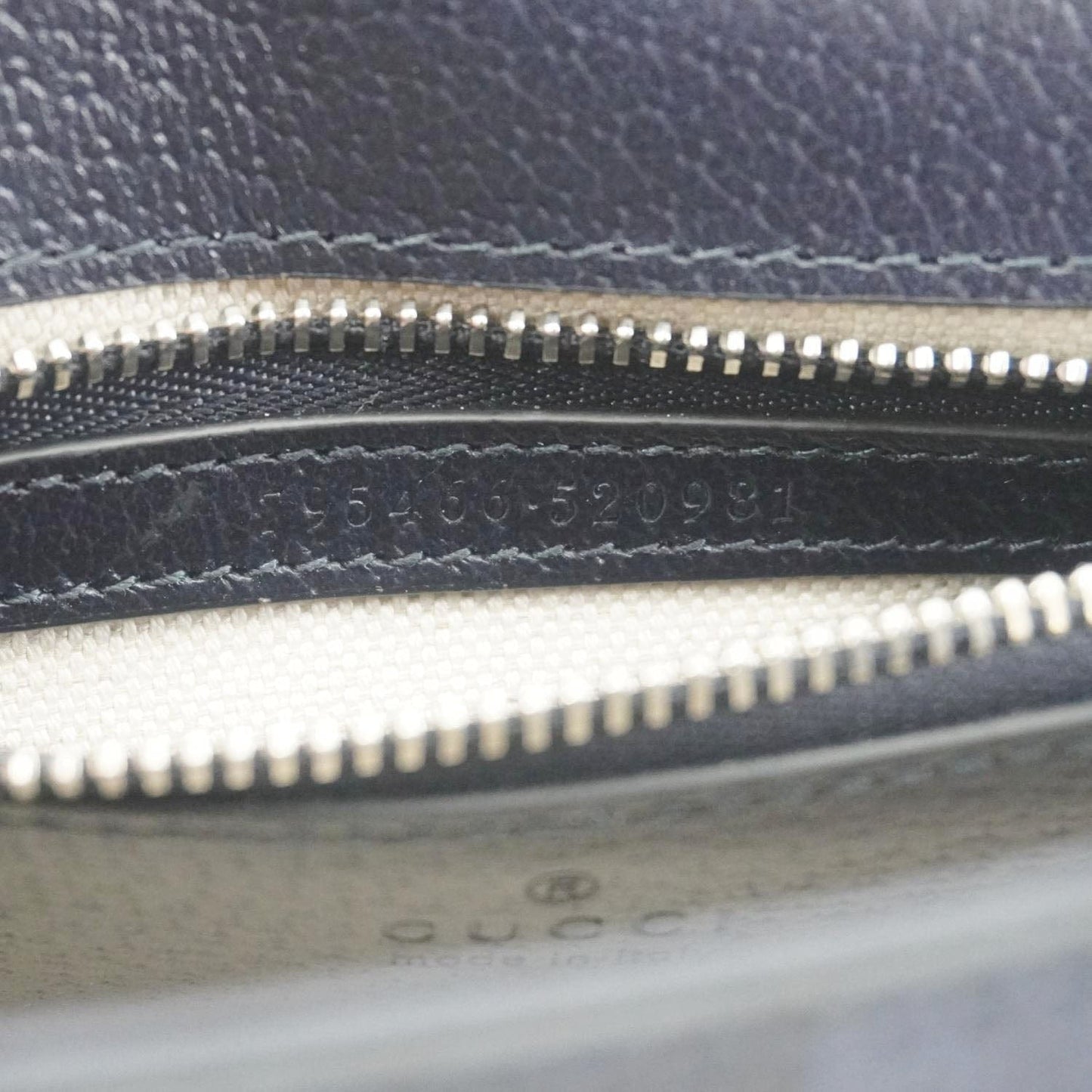 GUCCI Ophidia Super Mini GG Supreme Canvas Shoulder Bag Navy Blue 795466