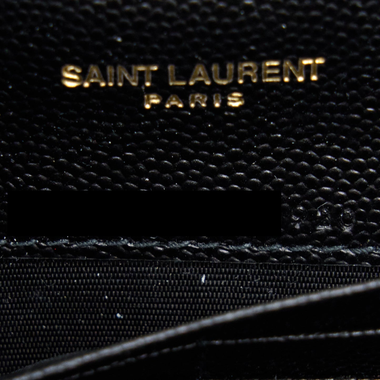 Saint Laurent/YSL Envelop Chain Wallet Black GHW
