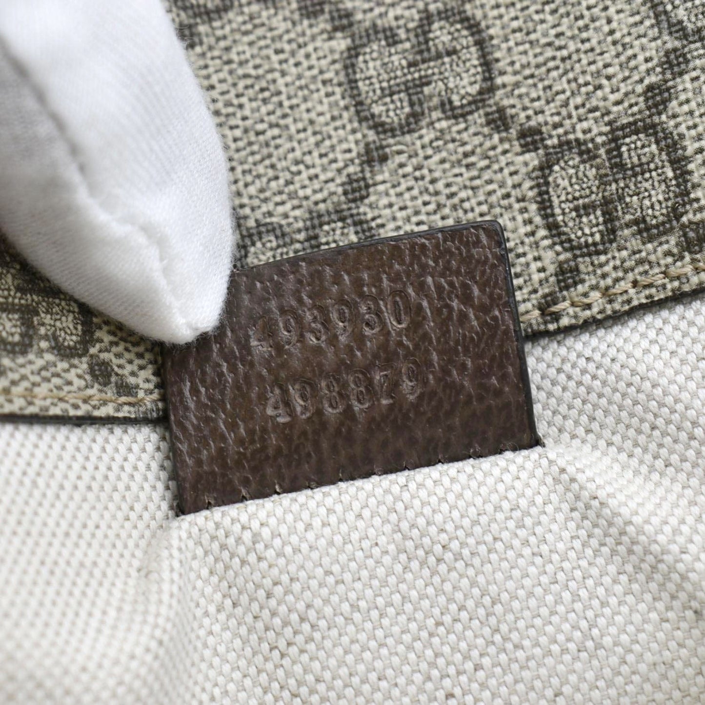 GUCCI Neo Vintage GG Monogram Canvas Belt Bag Beige 493930