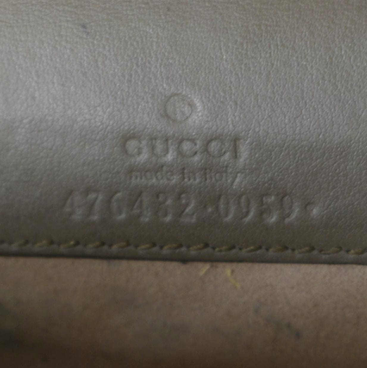GUCCI Dionysus Super Mini GG Supreme Canvas Crossbody Bag Taupe 476432