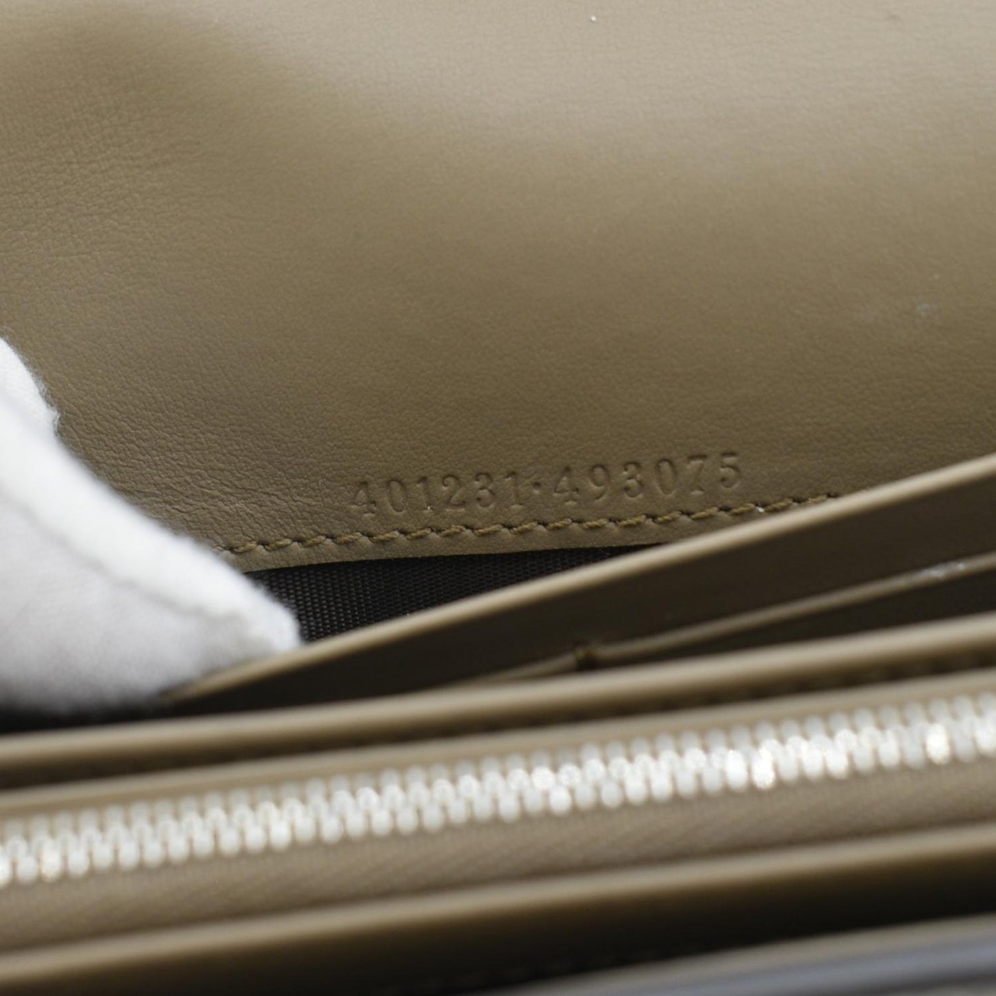 GUCCI Dionysus GG Supreme Canvas Chain Wallet Crossbody Bag Beige 401231