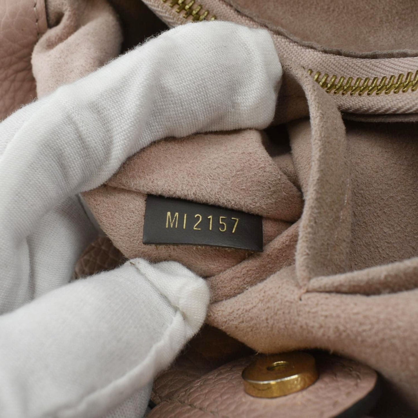 LOUIS VUITTON Brittany Damier Ebene Shoulder Bag Rose Ballerine