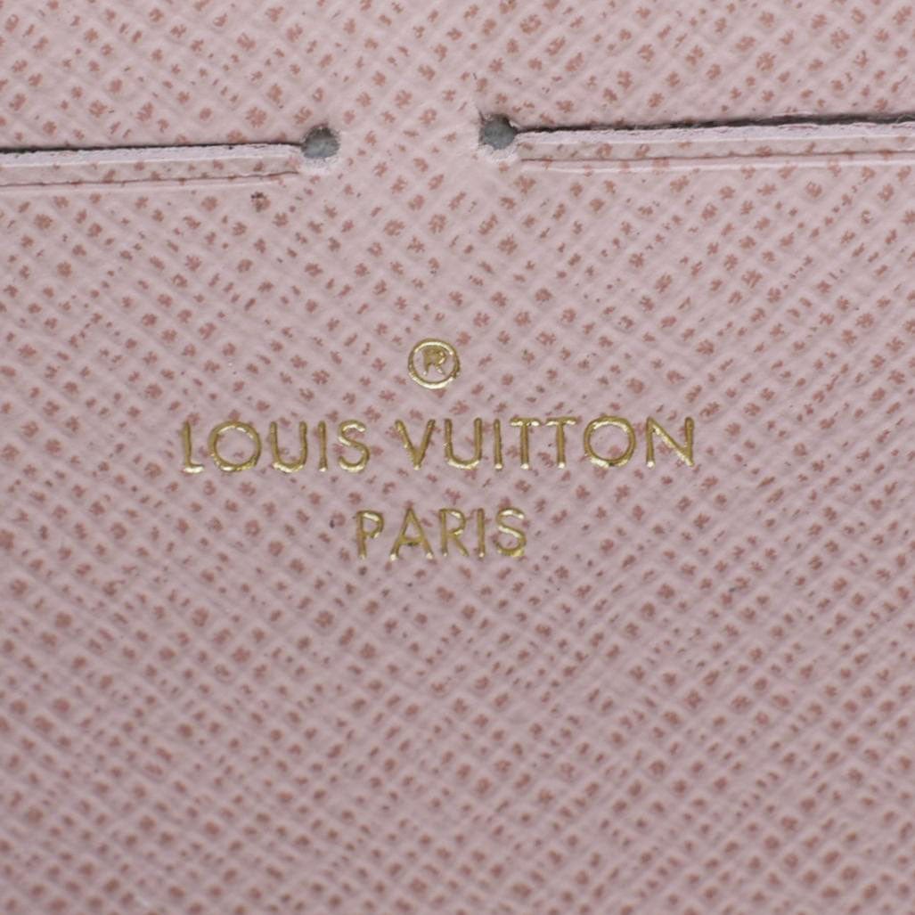 LOUIS VUITTON Clemence Damier Azur Wallet Rose Ballerine
