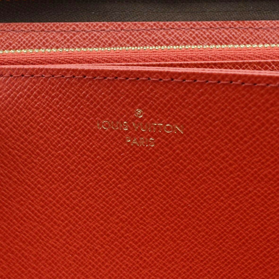 LOUIS VUITTON Monogram Canvas Zippy Wallet Brown