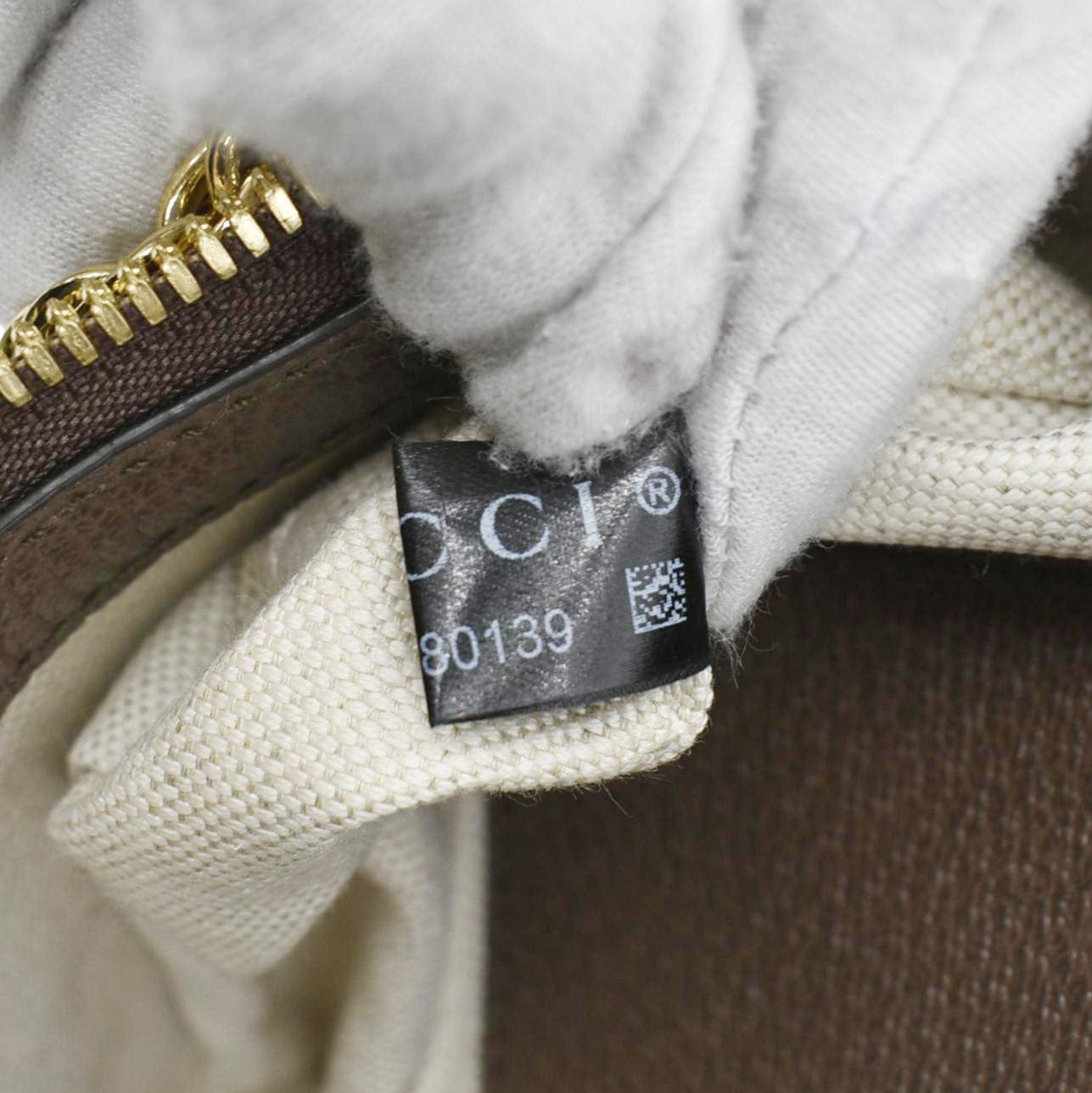 GUCCI Ophidia Web Small GG Supreme Canvas Shoulder Bag Beige 735132