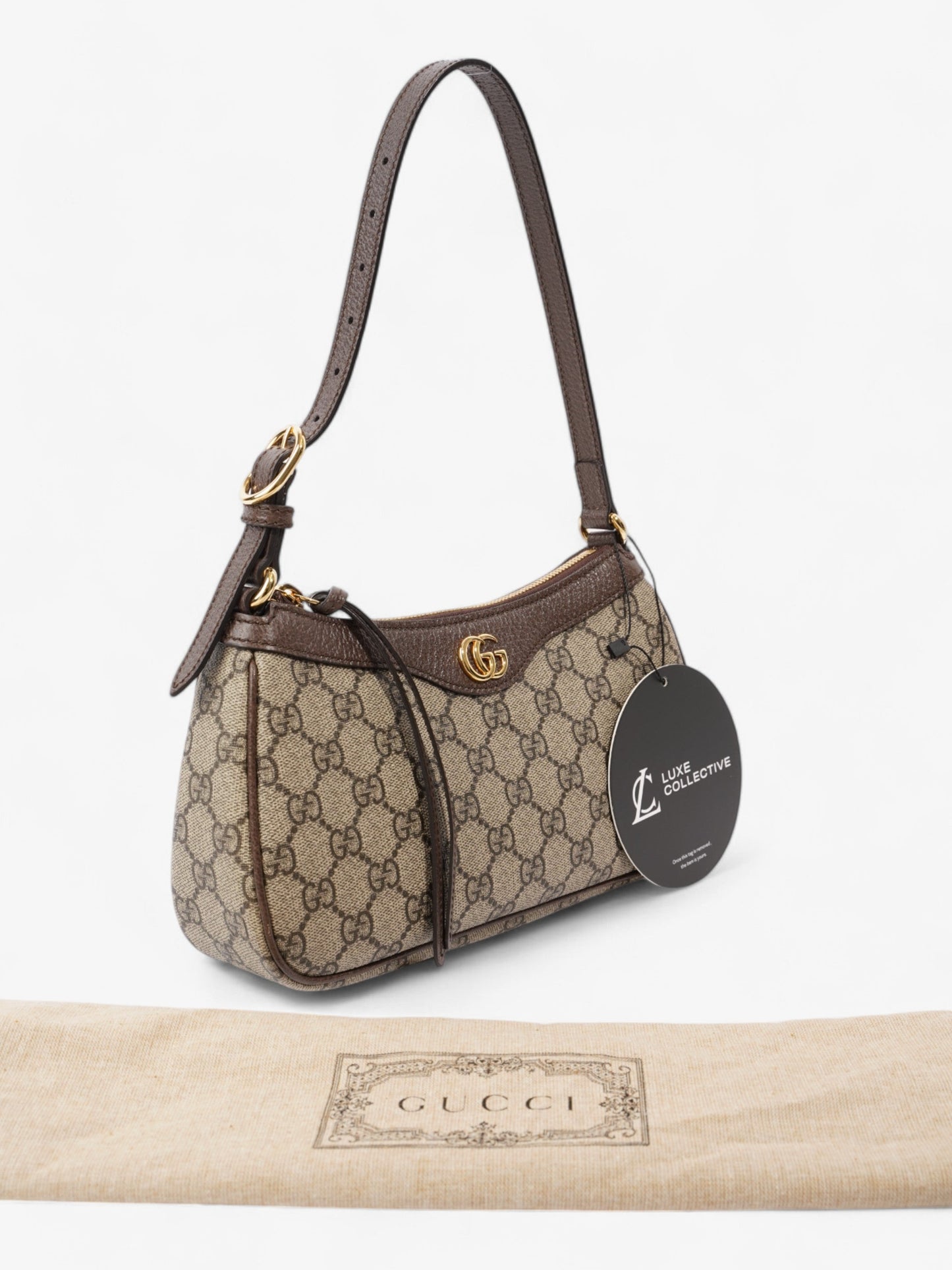Gucci Ophidia GG Supreme / Brown Canvas Small