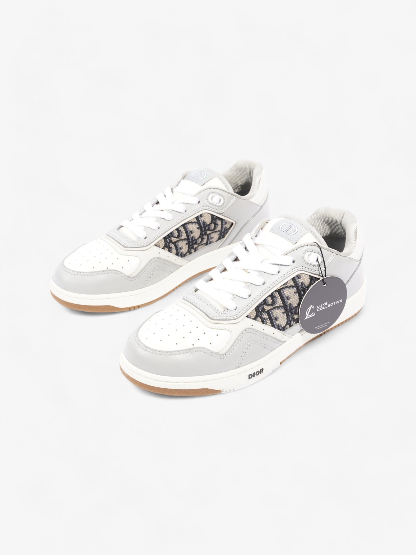 Christian Dior B27 White / Grey / Black Leather EU 42 UK 8