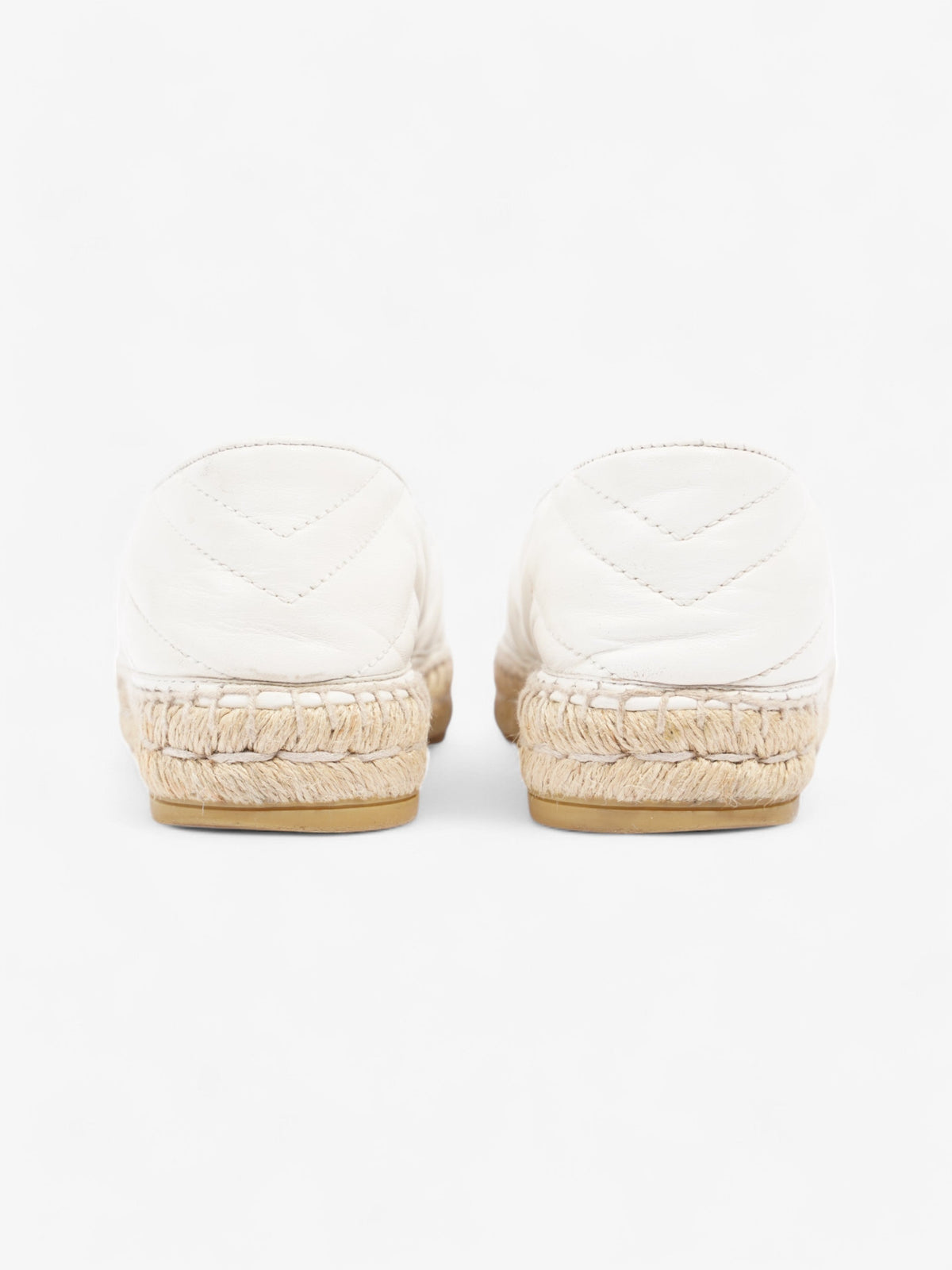 Gucci GG Marmont espadrilles White Leather EU 38 UK 5