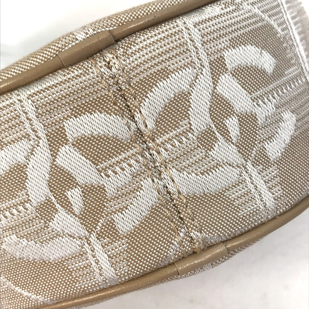 Chanel 30 Canvas Beige Elegant Clutch