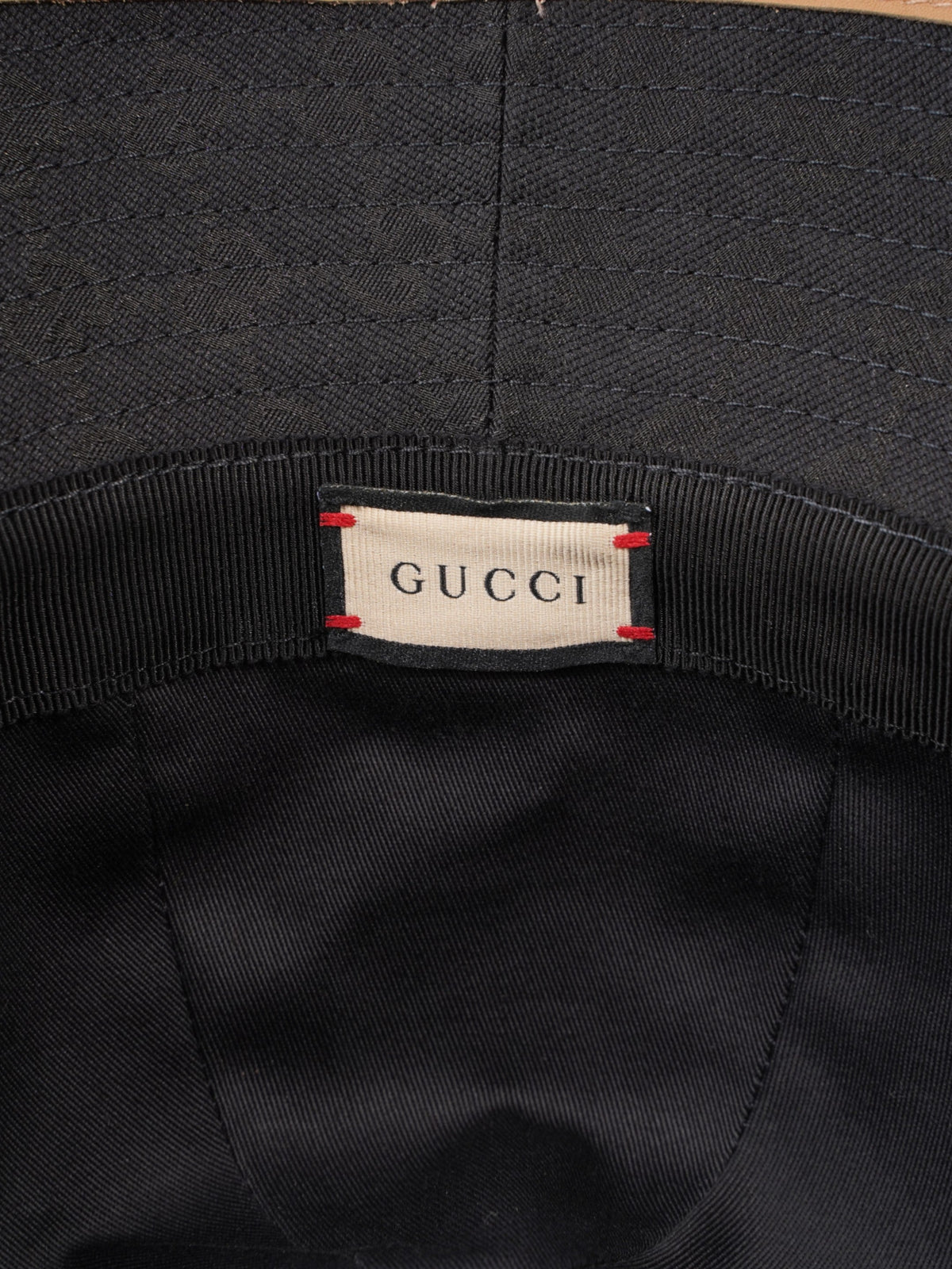 Gucci GG Sport Bucket Hat Black Canvas M