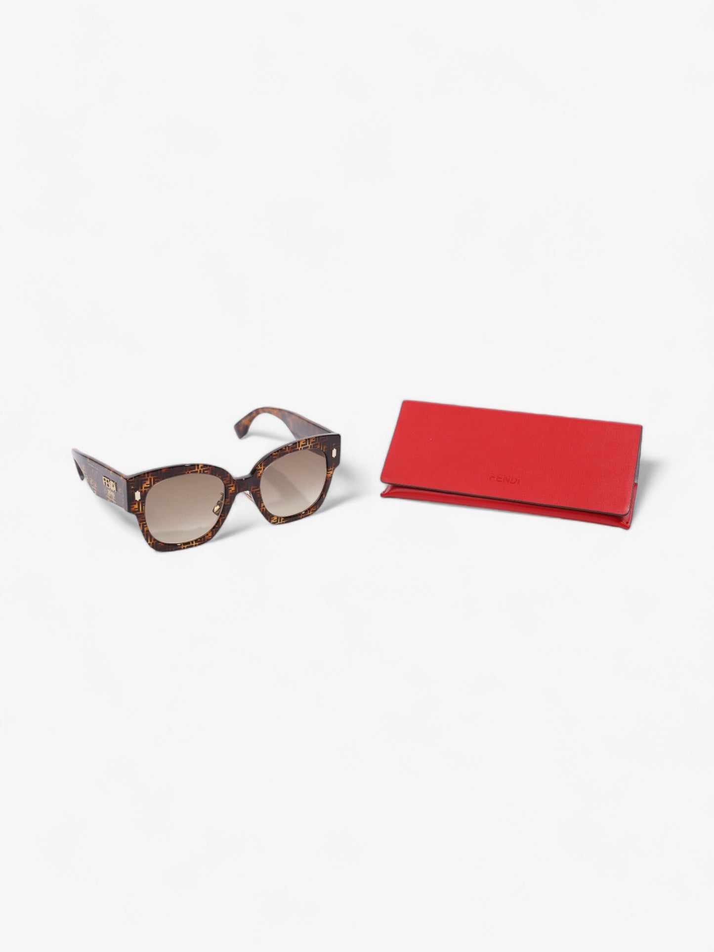 Fendi Roma Square Sunglasses Tortoise Acetate 150mm