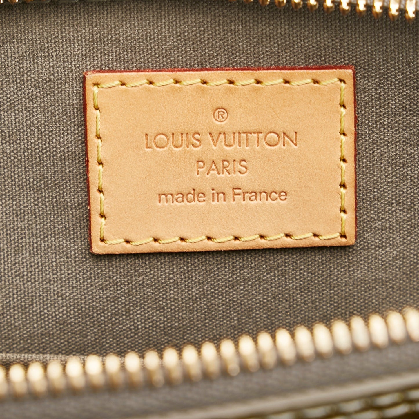LOUIS VUITTON Monogram Vernis Alma BB Gold