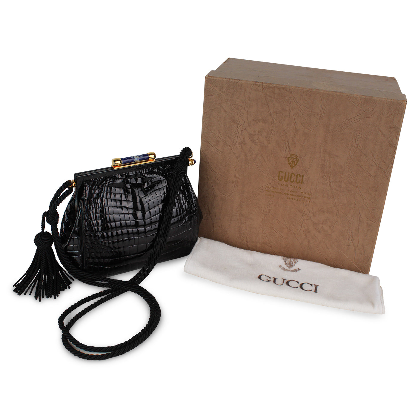 Gucci Vintage Croc Crossbody Bag
